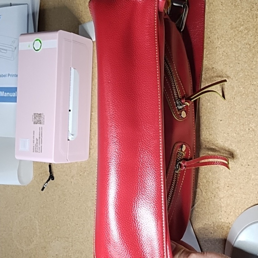 Hype Red Leather Shoulder Bag - Picture 13 of 13